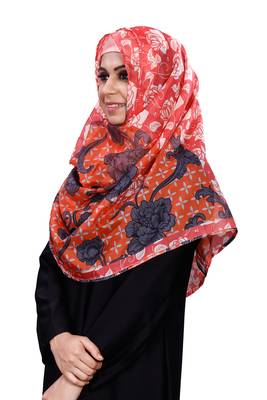 Free Size Printed Silk Scarf Hijab Dupatta For Women 2