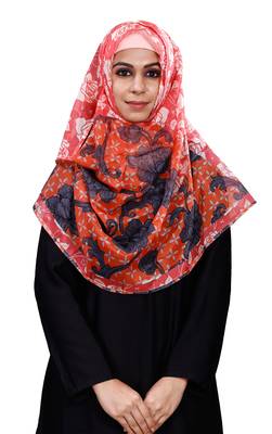 Free Size Printed Silk Scarf Hijab Dupatta For Women 3