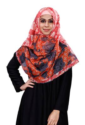 Free Size Printed Silk Scarf Hijab Dupatta For Women 5