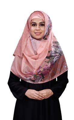 Women'S Free Size Printed Tibetian Silk Scarf Hijab 2