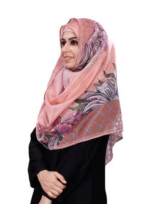 Women'S Free Size Printed Tibetian Silk Scarf Hijab 4