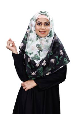 Women'S Free Size Printed Tibetian Silk Scarf Hijab 4