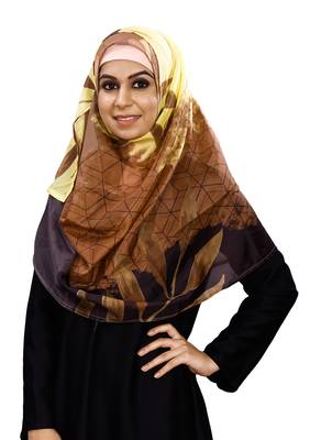 Women'S Tibetian Silk Printed Scarf Hijab 3