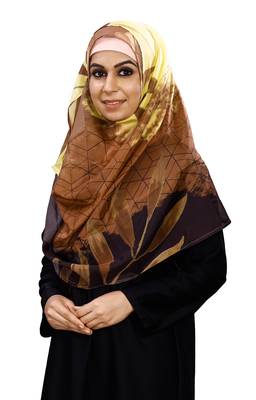 Women'S Tibetian Silk Printed Scarf Hijab 4