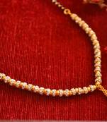 Designer diamond Studded classic Gold Plated Necklace Mangalsutra