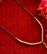 Designer diamond Studded classic Gold Plated Necklace Mangalsutra