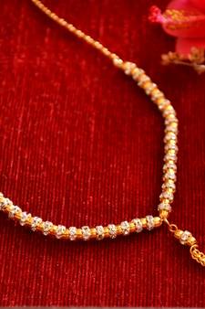 Designer diamond Studded classic Simple Gold Plated Necklace 