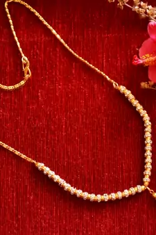  Designer diamond Studded classic Simple Gold Plated Necklace 