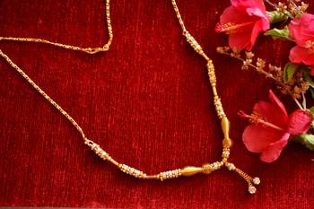  Designer diamond Studded classic Simple Gold Plated Necklace  2