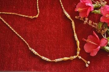  Designer diamond Studded classic Simple Gold Plated Necklace  3