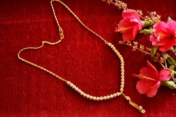  Designer diamond Studded classic Simple Gold Plated Necklace  1
