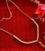  Designer diamond Studded classic Simple Gold Plated Necklace 