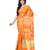 Orange Women  Cotton Blend Zari Work Fancy Banarasi Saree