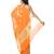 Orange Women  Cotton Blend Zari Work Fancy Banarasi Saree