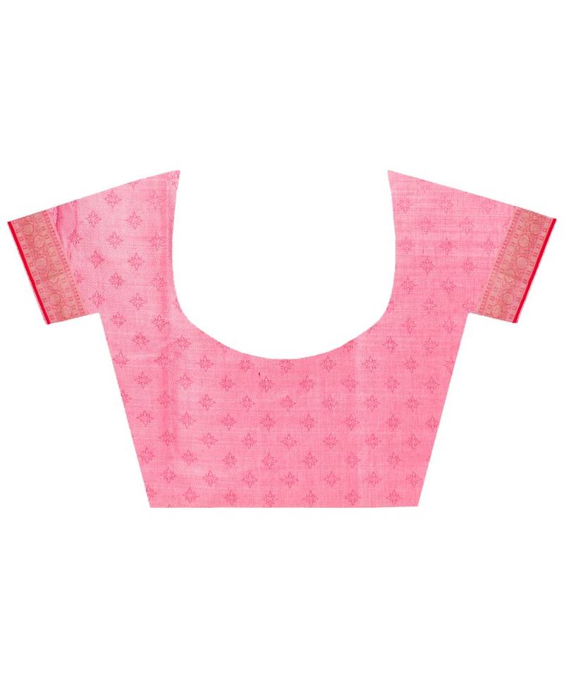 Pink Women  Chanderi Resham Work Fancy Banarasi Saree