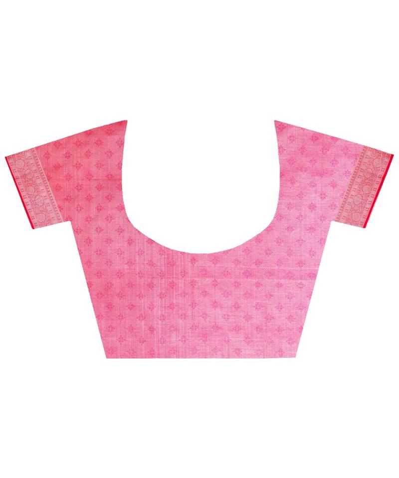 Light Pink Women  Chanderi Resham Work Fancy Banarasi Saree