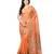 Peach Woman Cotton Silk Blend Kota Check Banarasi Saree