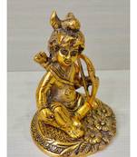 Golden Oxidized Antique Look Metallic Bal Roop Ram Bhagwan Idol With Bow And Arrow