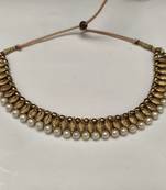 Gold and Ppearl Choker Necklace