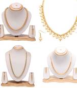 Beautiful short chain and earrings set - combo set