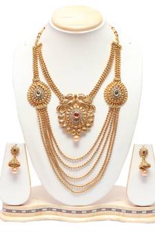 Multilayer double necklace