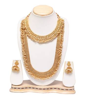 Copper base bridal necklace set 1