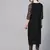 Women's black Solid Straight Crepe Kurta