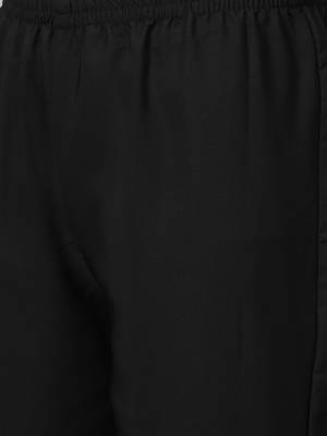 Women's pink Solid Straight Crepe Kurta With Palazzo 5
