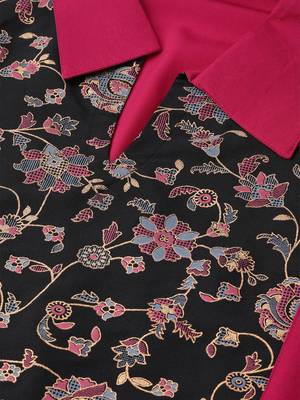 Women's pink Khadi Print Straight Crepe Kurta With Palazzo 5