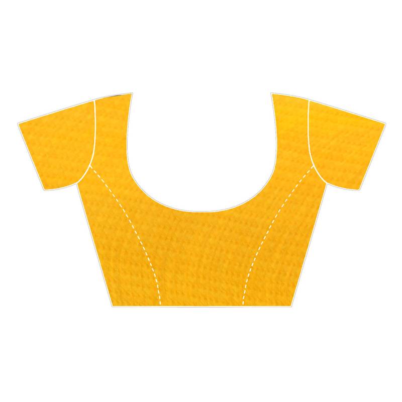 multicolor printed chiffon saree with blouse