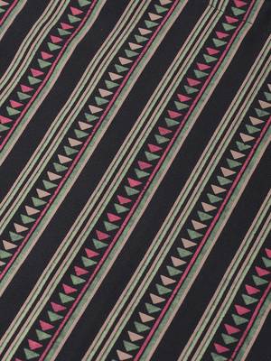Women's black Khadi Print Straight Crepe Kurta With Pant 5
