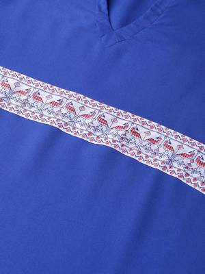 Women's blue Solid Straight Rayon Kurta With Palazzo 5