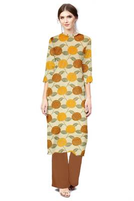 multicolor cotton printed long-kurtis For Women 1
