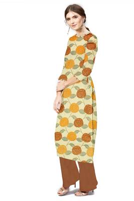 multicolor cotton printed long-kurtis For Women 3