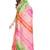 Multicolor printed cotton silk saree with blouse