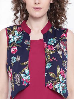 rani-pink rayon plain long-kurtis For Women 2