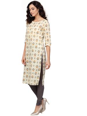 chiku rayon printed long-kurtis For Women 2