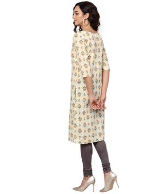 chiku rayon printed long-kurtis For Women 3