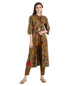 chiku rayon printed Kurta & Pant Set For Women