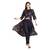 blue rayon printed Kurta & Pant Set For Women