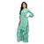 teal georgette embroidered Kurta & Sharara Set For Women