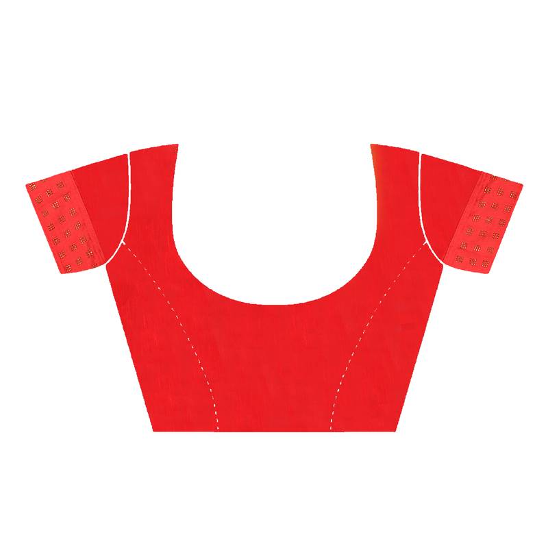 green embroidered polyester saree with blouse