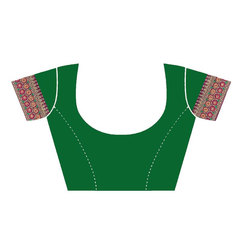 wine embroidered polyester saree with blouse