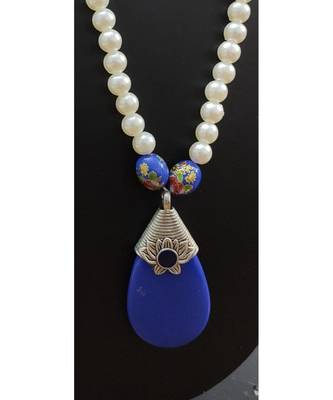 Blue Agate Necklace 1