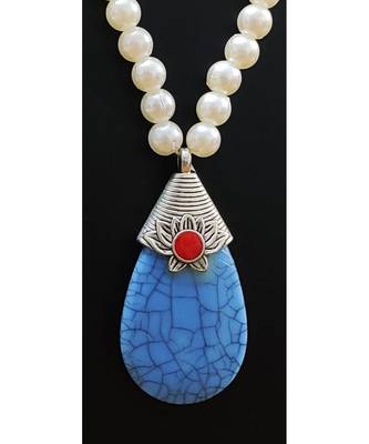 Sky Blue Agate Necklace 2