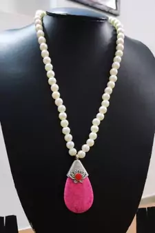 Pink Agate Necklace