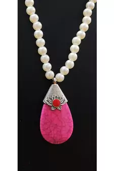 Pink Agate Necklace