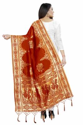 Mustaed Woven Banarasi Silk Dupatta For Women 3