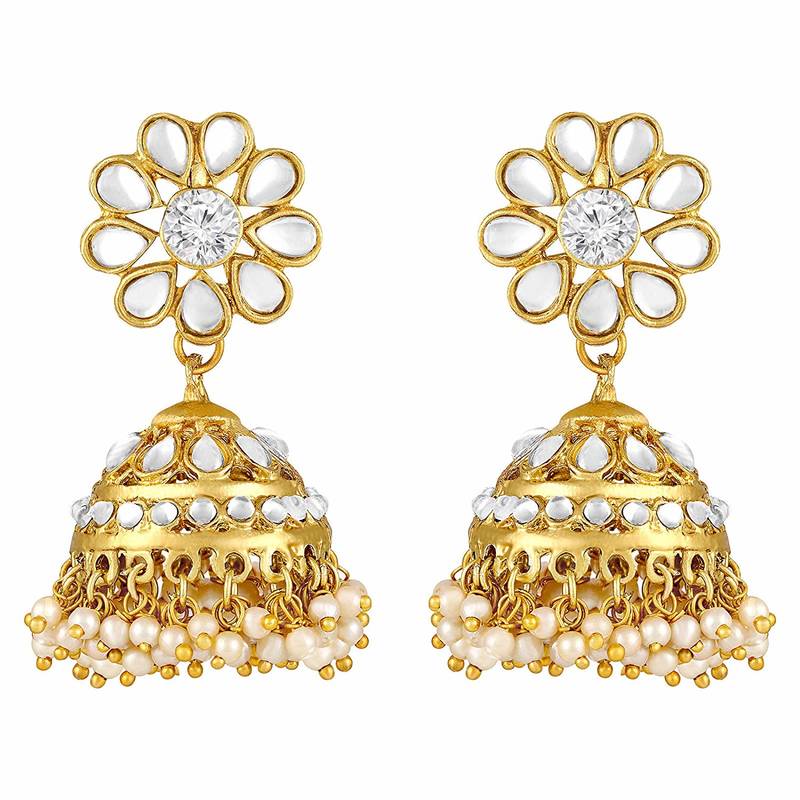 Traditional Kundan Pearl Choker Jewellery Set For Women