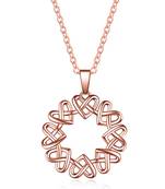 Rose cubic zirconia pendants